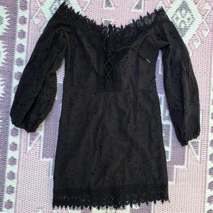 Black vintage Victorian style dress